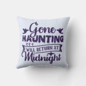 ハロウィーンの真夜中に忘れ去られて クッション (裏面)