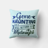 ハロウィーンの真夜中に忘れ去られて クッション (裏面)