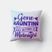 ハロウィーンの真夜中に忘れ去られて クッション (裏面)