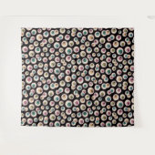 ハロウィーンの眼球写真背景 タペストリー (正面(横))