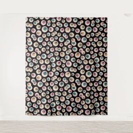 ハロウィーンの眼球写真背景 タペストリー