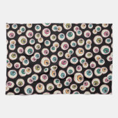 ハロウィーンの眼球 キッチンタオル (横)