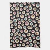 ハロウィーンの眼球 キッチンタオル (縦)