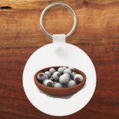 ハロウィーンの眼球 キーホルダー (正面)