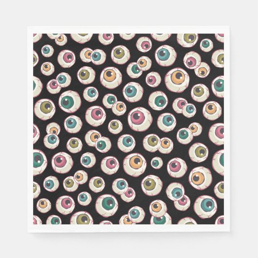 ハロウィーンの眼球 スタンダードランチョンナプキン (正面)