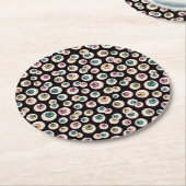 ハロウィーンの眼球 ラウンドペーパーコースター (アングル)