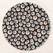 ハロウィーンの眼球 ラウンドペーパーコースター (正面)