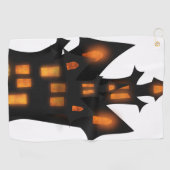 ハロウィーンの精神でティーオフ：ゴルフタオル ゴルフタオル (横)