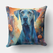 ハロウィーンの素晴らしいダンとカボチャ怖い クッション (裏面)