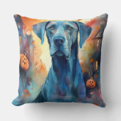 ハロウィーンの素晴らしいダンとカボチャ怖い クッション (正面)