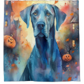 ハロウィーンの素晴らしいダンとカボチャ怖い シャワーカーテン (正面)