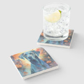 ハロウィーンの素晴らしいダンとカボチャ怖い ストーンコースター (横)