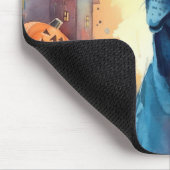 ハロウィーンの素晴らしいダンとカボチャ怖い マウスパッド (コーナー)