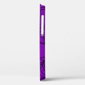 ハロウィーンの紫のクモの巣 Case-Mate iPhoneケース (裏面 / 左)