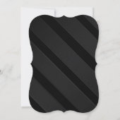 ハロウィーンの結婚式の招待 – オレンジと黒縁ど 招待状 (裏面)