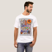 ハロウィーンの給食婦人魔女月パンプキン_1 Tシャツ (正面フル)