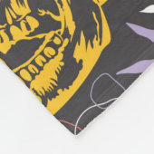 ハロウィーンの継ぎ目のないカラフルと怖い模様 フリースブランケット (角)