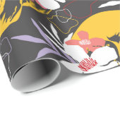 ハロウィーンの継ぎ目のないカラフルと怖い模様 ラッピングペーパー (ロールコーナー)