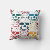 ハロウィーンの継ぎ目のない模様とスカル。B クッション (裏面)