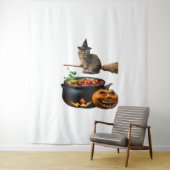 ハロウィーンの縁側の猫。クラシックTシャツ タペストリー (インサイチュ)