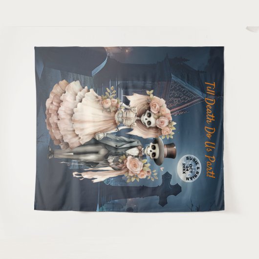 ハロウィーンの背景には死つるぬまで タペストリー (正面(横))