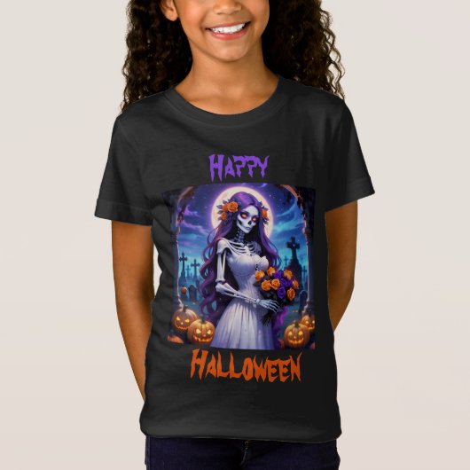 ハロウィーンの花嫁 Tシャツ (正面)