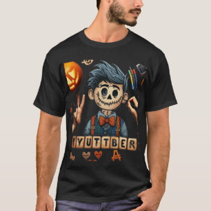 ハロウィーンの若者 Tシャツ