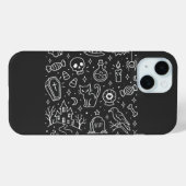 ハロウィーンの落書きバック Case-Mate iPhoneケース (裏面 (横))
