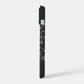 ハロウィーンの落書きバック iPhone 15ケース (左側面)