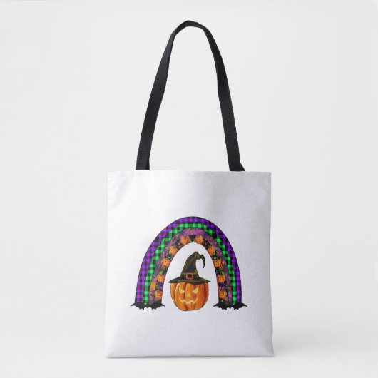 ハロウィーンの虹 トートバッグ (正面)