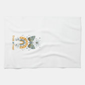 ハロウィーンの蝶、虹とクモ キッチンタオル (横)