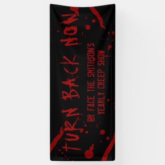 ハロウィーンの血スパッタが戻パーソナライズされたる 横断幕 (縦)