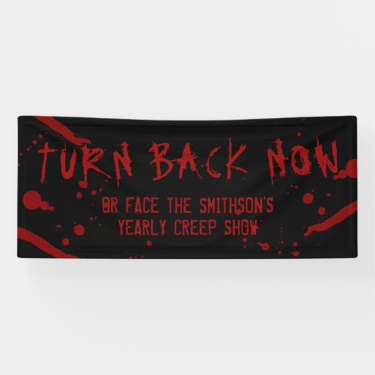 ハロウィーンの血スパッタが戻パーソナライズされたる 横断幕 (横)