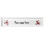 ハロウィーンの血栓 デスクネームプレート (正面)