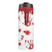 ハロウィーンの血液滴下不気味な血手刷り タンブラー