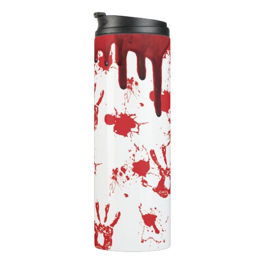 ハロウィーンの血液滴下不気味な血手刷り タンブラー