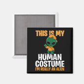 ハロウィーンの衣装これは私の人間の衣装レア マグネット (正面/裏面)