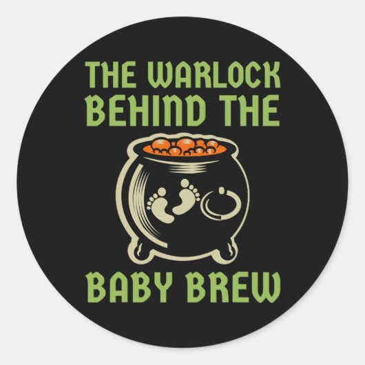 ハロウィーンの衣装で隠されたワーロック ラウンドシール (正面)