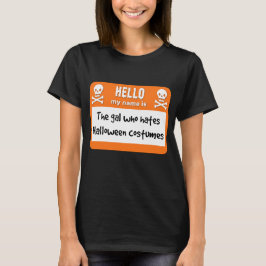 ハロウィーンの衣装のネームタグが嫌いなギャル Tシャツ