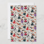 ハロウィーンの衣装の子供たちバビシャワーの招待 シーズンカード (裏面)