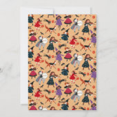 ハロウィーンの衣装の子供たちバビシャワーの招待 シーズンカード (裏面)