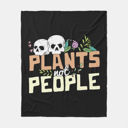 ハロウィーンの衣装の植物は人のハロウィーンではない フリースブランケット (正面)