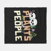 ハロウィーンの衣装の植物は人のハロウィーンではない フリースブランケット (正面(横))