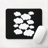 ハロウィーンの衣装の白い雲 マウスパッド (マウス)