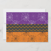 ハロウィーンの衣装の誕生日パーティーの招待状 招待状 (裏面)