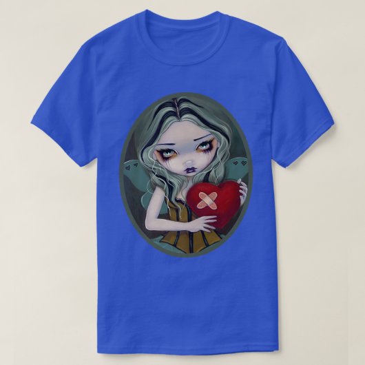ハロウィーンの衣装の邪悪な心の壊れた妖精Tシャツ Tシャツ (デザイン正面)