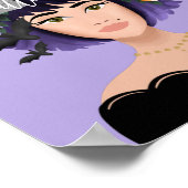 ハロウィーンの衣装を愛する女の子美しい ポスター (角)