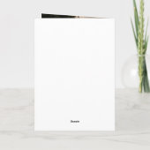 ハロウィーンの衣装を着たパグ犬 カード (裏面)