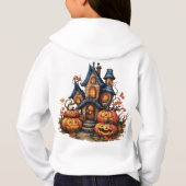 ハロウィーンの衣装を着た水彩子供 (裏面)