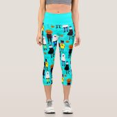 ハロウィーンの衣装キッズのパントマイムこうもり カプリレギンス (正面)